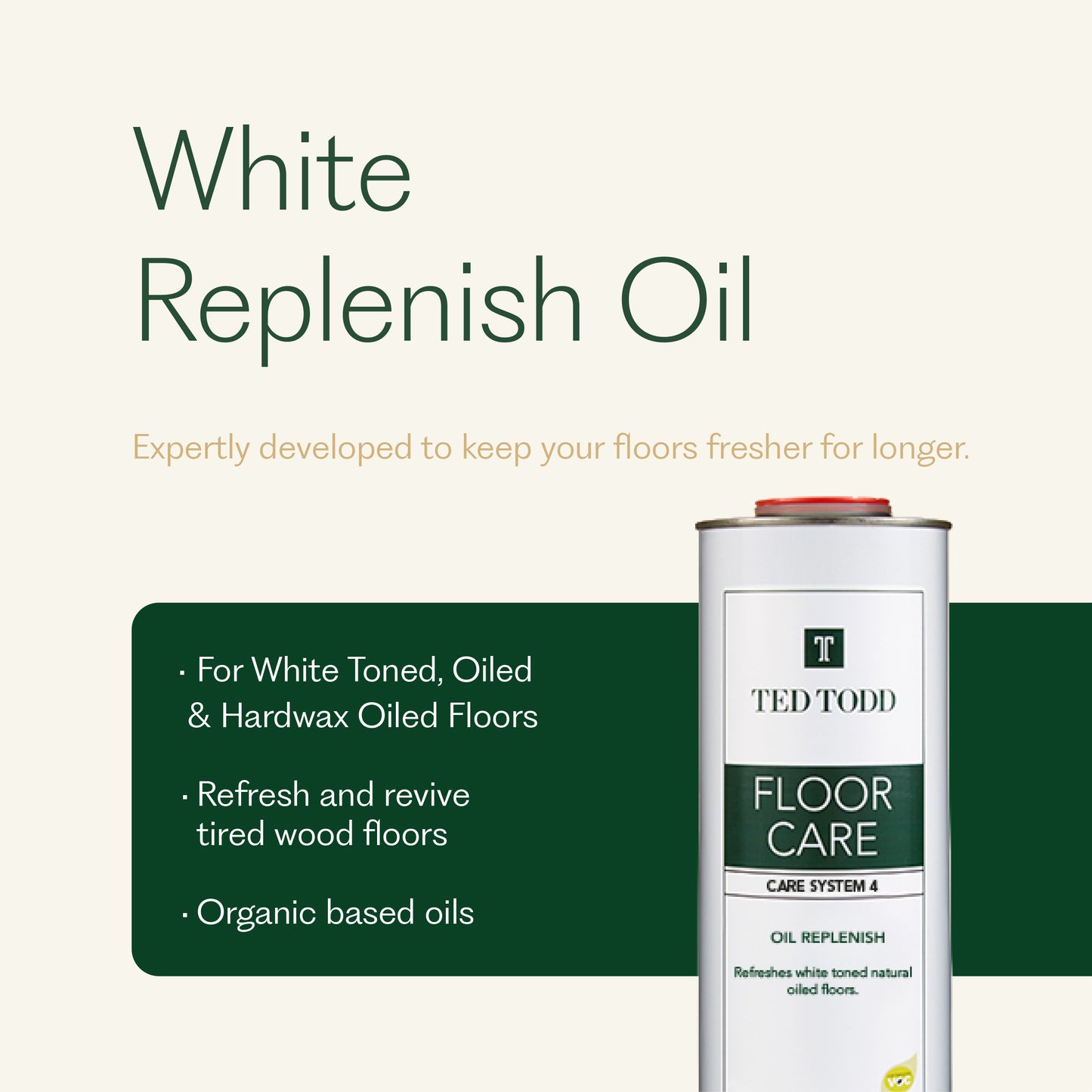 White Replenish Oil 1ltr - Care System Four