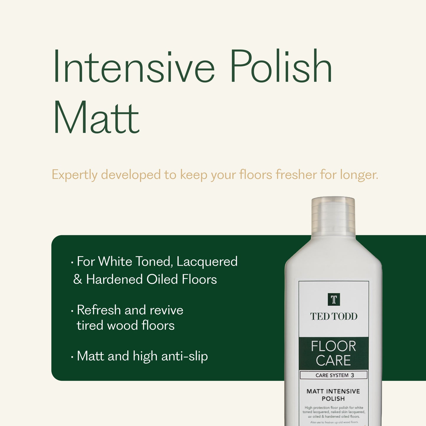Intensive Polish Matt 1ltr - Care System Three