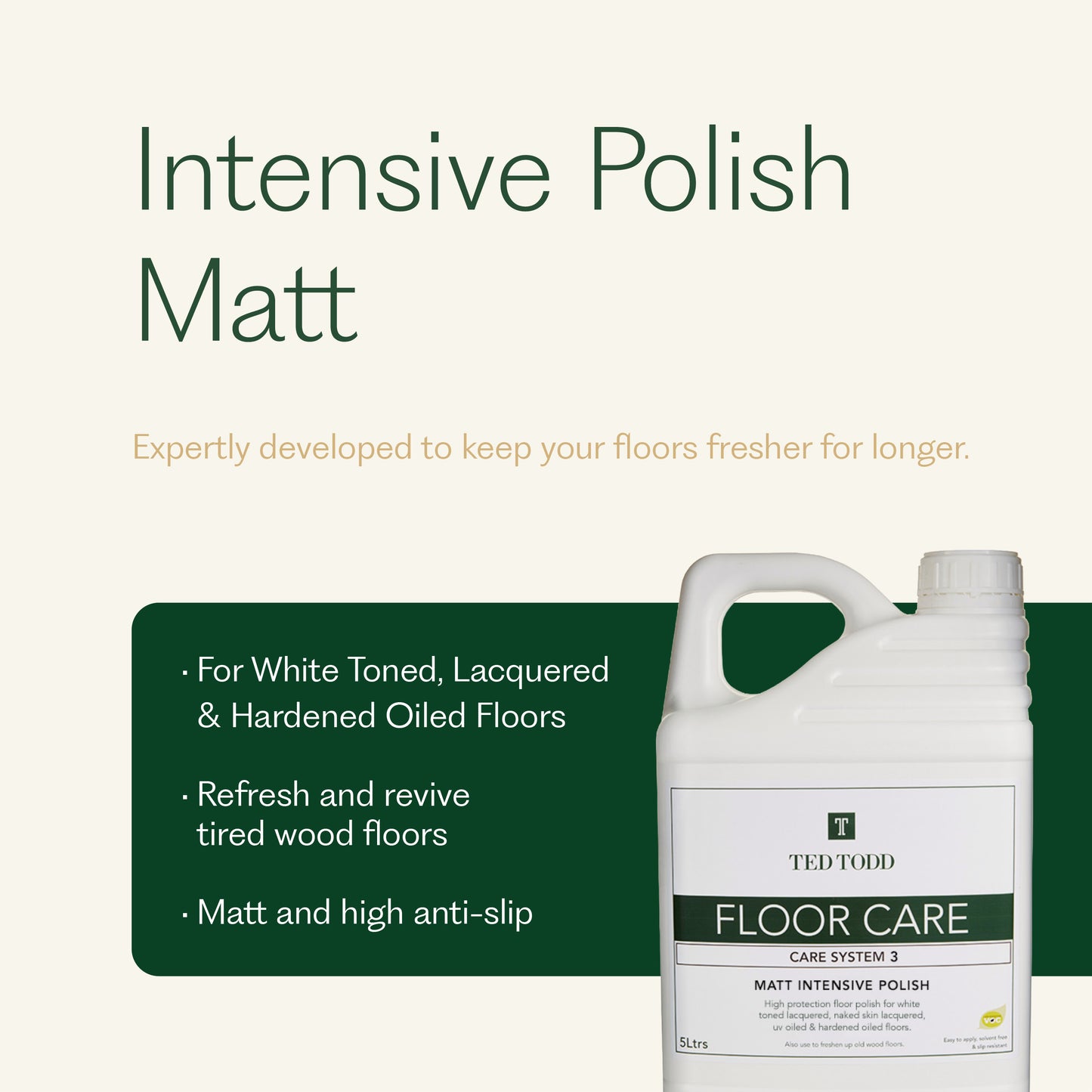 Intensive Polish Matt 5ltr - Care System Three